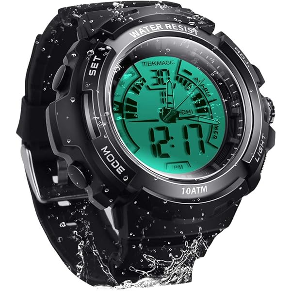 スキューバダイビング　ウォッチ　時計 Amazon.co.jp: TEKMAGIC 100m 水中スキューバユニセックスダイバー時計